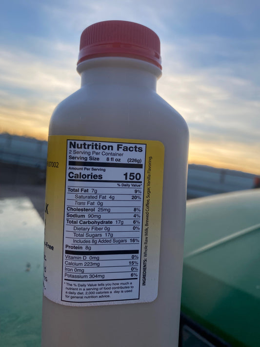 Raw Coffee Milk 16 Oz.