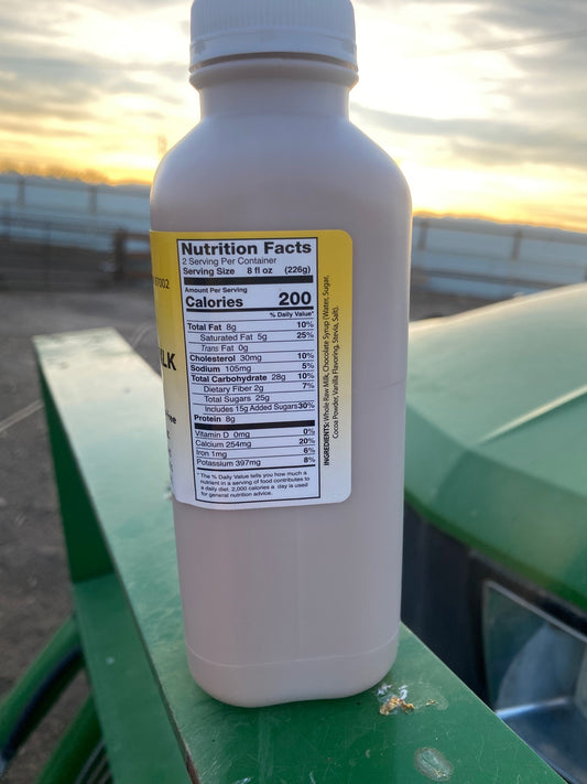 Raw Whole Chocolate Milk 16 fl.oz.