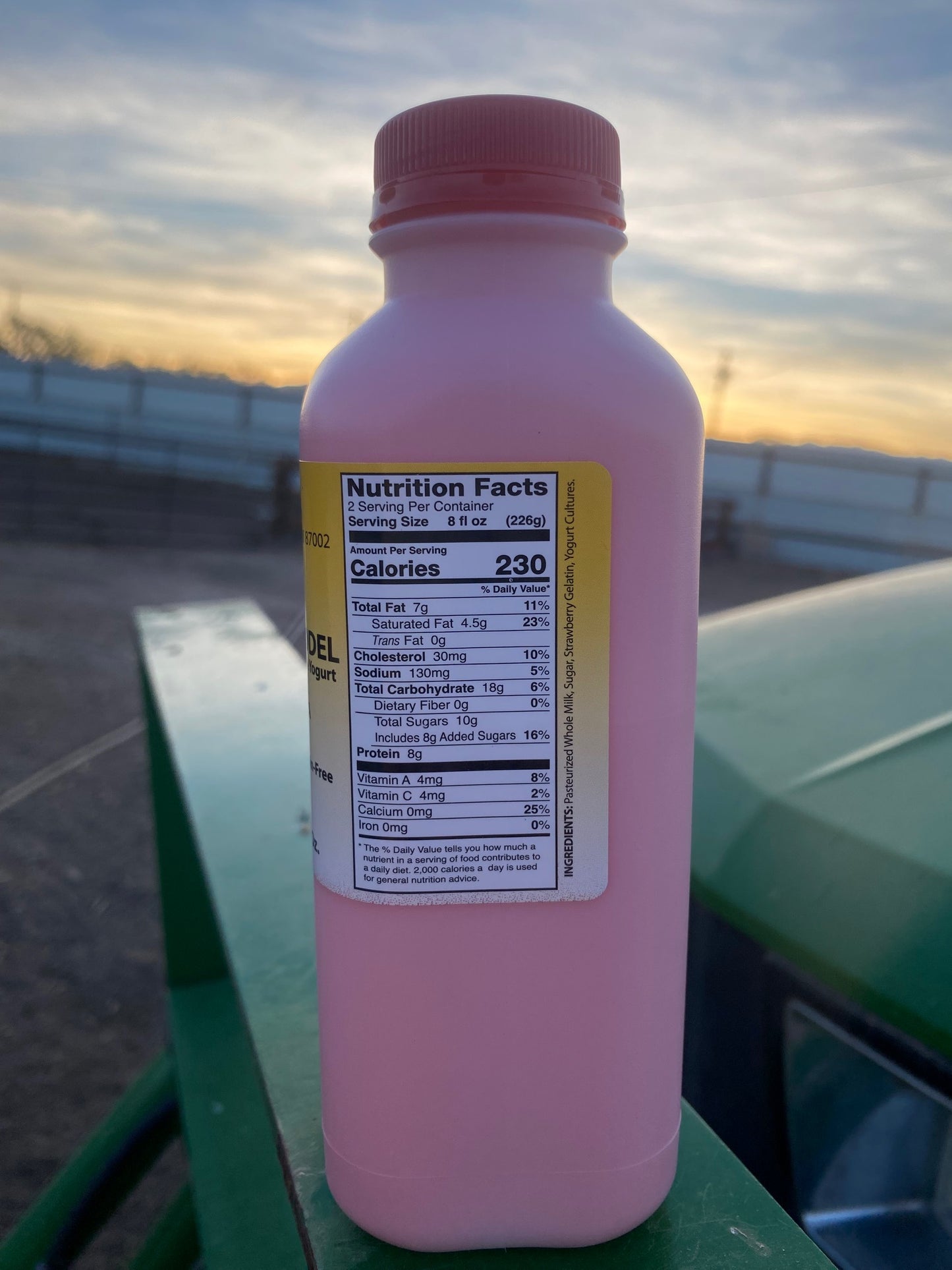 Strawberry Flavored Drinkable Yogurt 16 fl.oz.