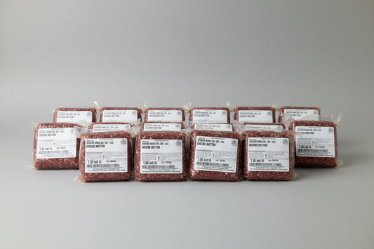 10 packages of ground lamb