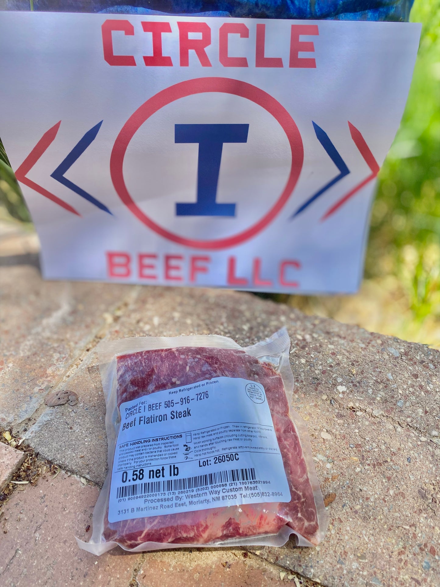 Grass - Fed Beef Flat Iron Steak - PRICE PER POUND