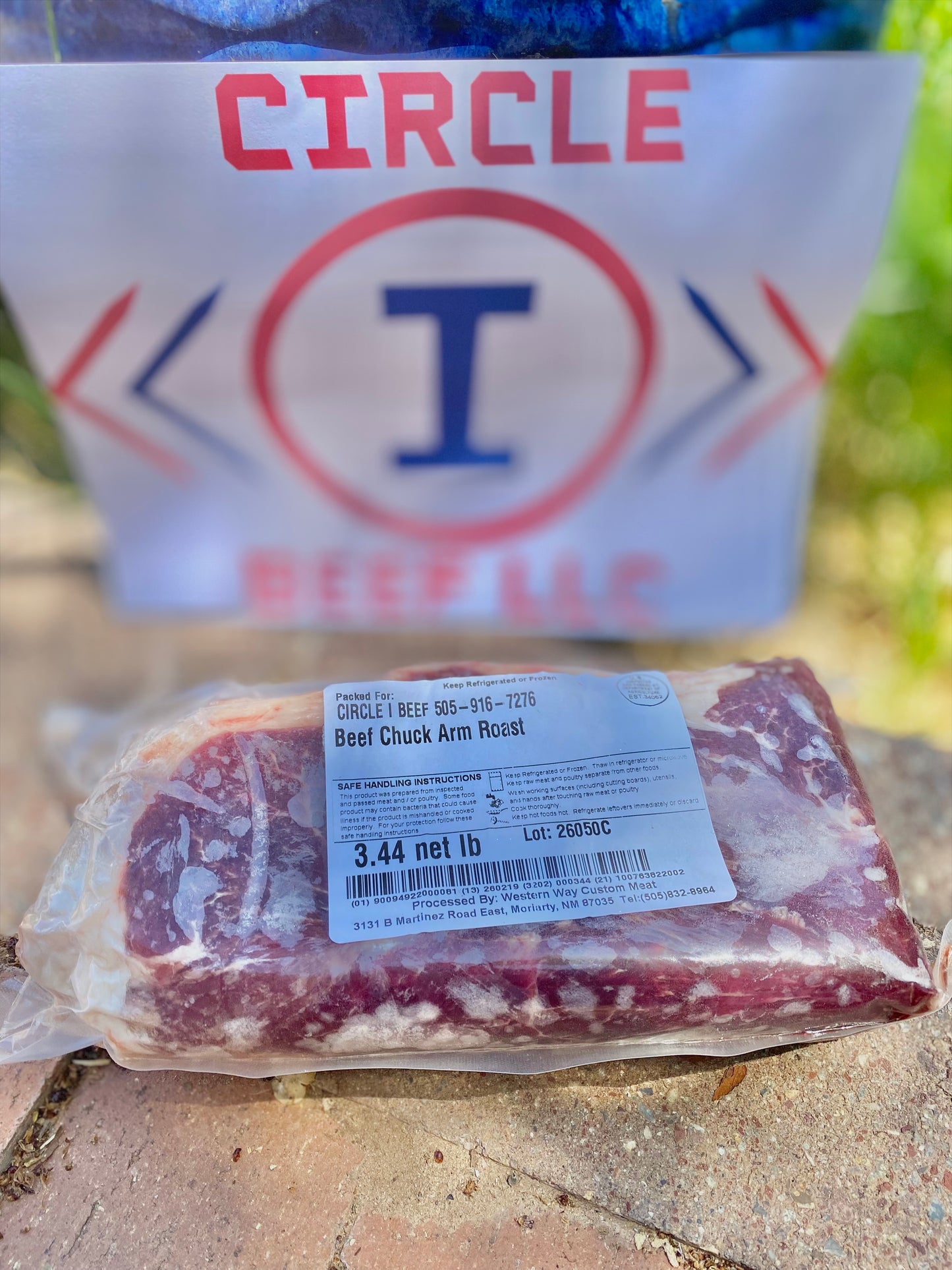 Grass - Fed Beef Chuck Arm Roast - PRICE PER POUND