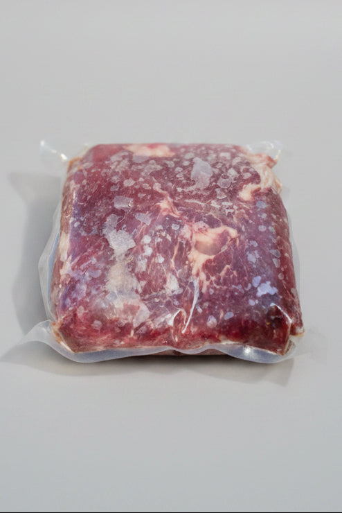 Frozen beef in studio