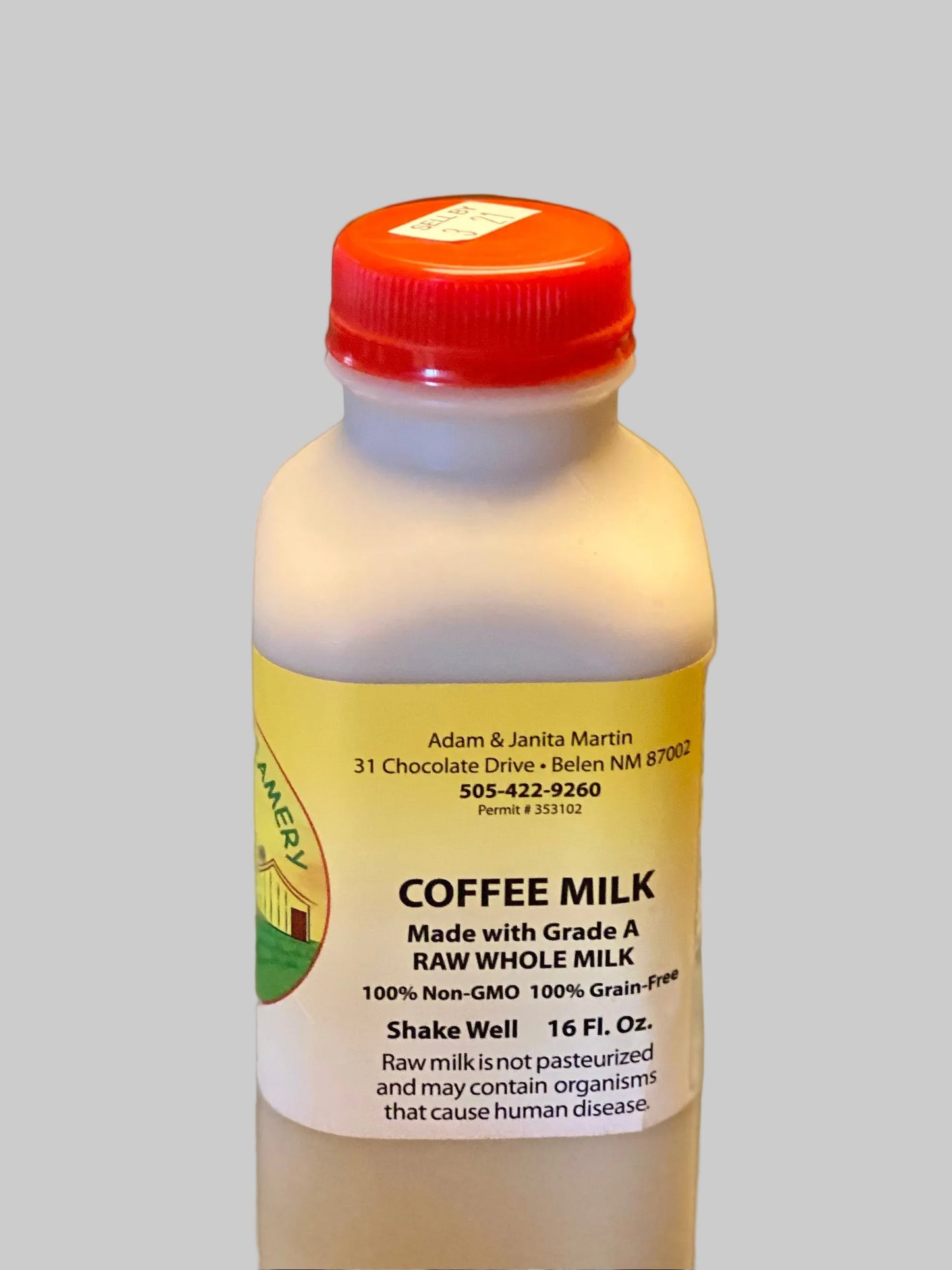 Raw Coffee Milk 16 Oz.