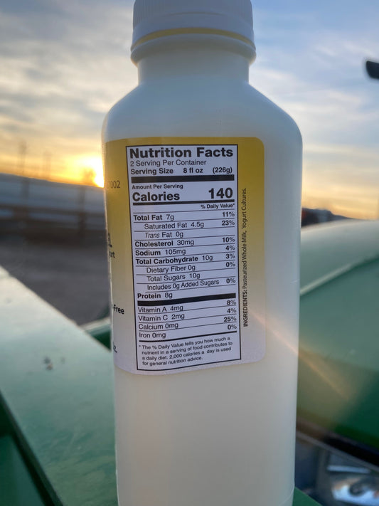 Plain Drinkable Yogurt 16 fl. oz.